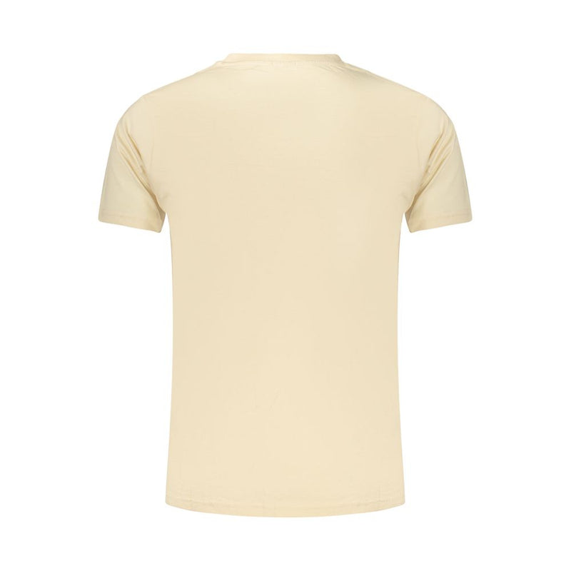 Rifle Beige Cotton Men's T-Shirt - Trendy & Comfortable