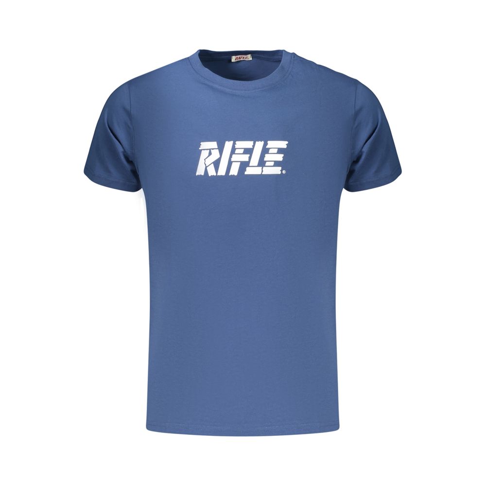 Rifle Blue Cotton Men's T-Shirt - Stylish & Comfortable