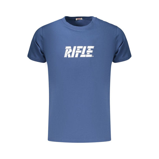 Rifle Blue Cotton Men's T-Shirt - Stylish & Comfortable