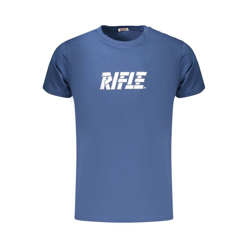 Rifle Blue Cotton Men's T-Shirt - Stylish & Comfortable