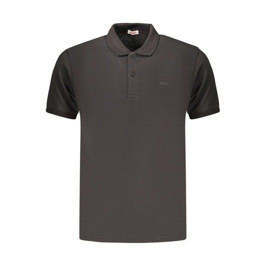 Polo en Coton Noir pour Homme Rifle