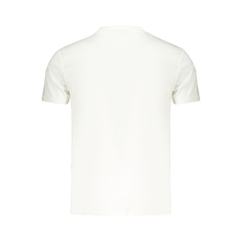 Napapijri White Cotton Men's T-Shirt - Classic Style