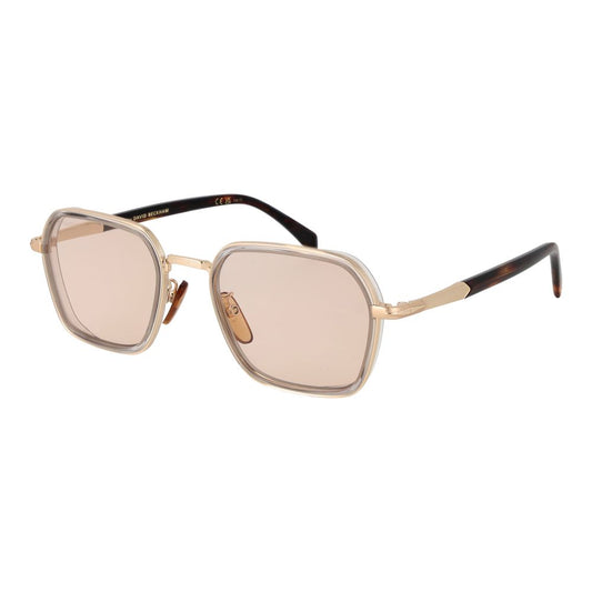 Lunettes de soleil en métal rose doré David Beckham