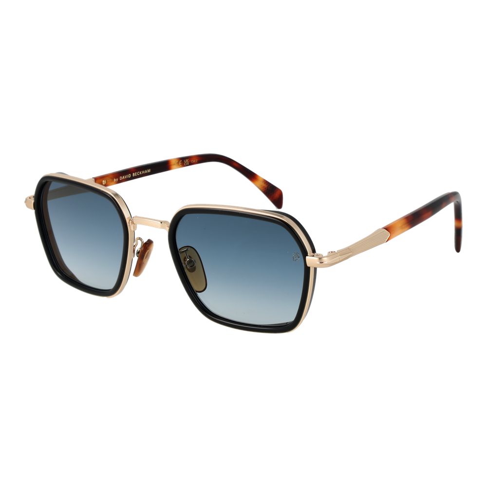 Lunettes de soleil en métal doré David Beckham