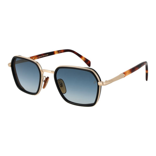 Lunettes de soleil en métal doré David Beckham