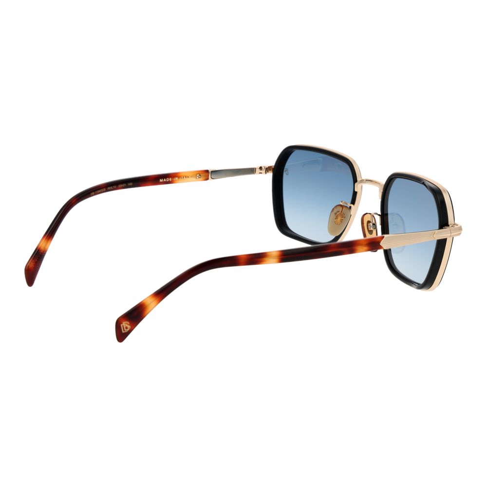 Lunettes de soleil en métal doré David Beckham