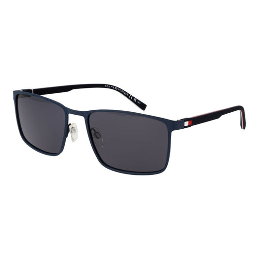 Lunettes de soleil en métal bleu Tommy Hilfiger