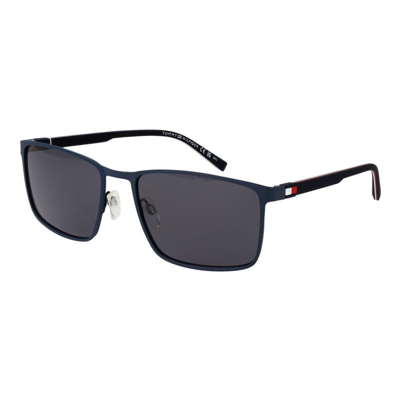 Lunettes de soleil en métal bleu Tommy Hilfiger