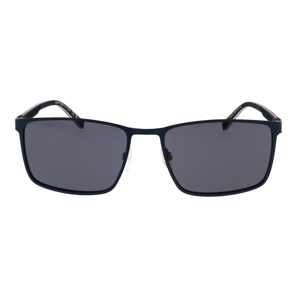 Lunettes de soleil en métal bleu Tommy Hilfiger
