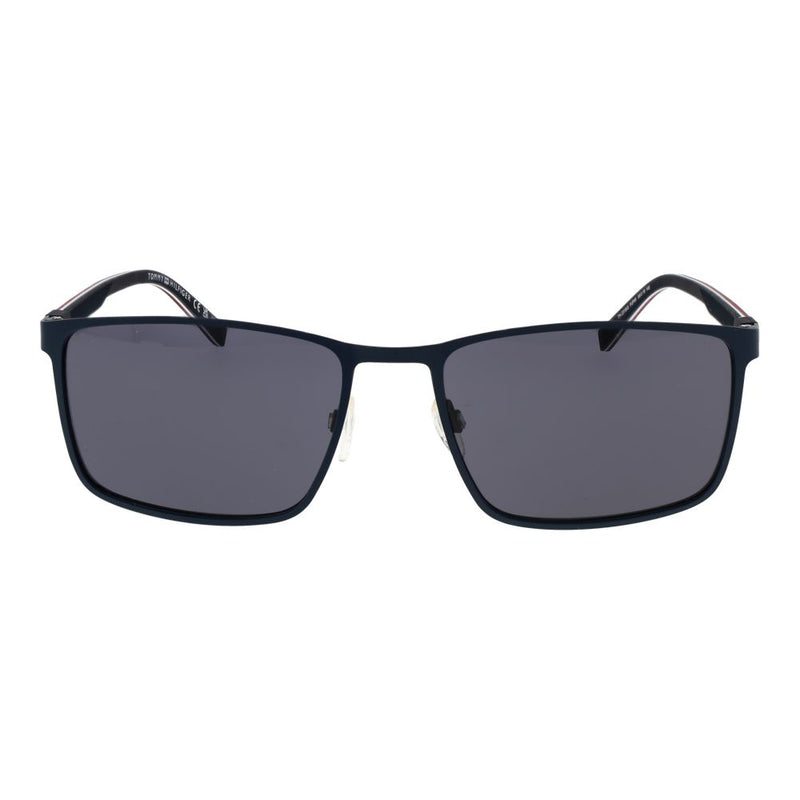 Lunettes de soleil en métal bleu Tommy Hilfiger