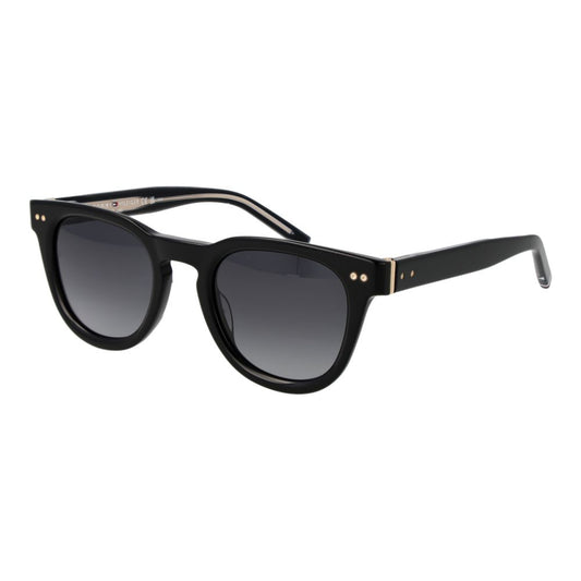 Tommy Hilfiger Black Acetate Sunglasses for Men