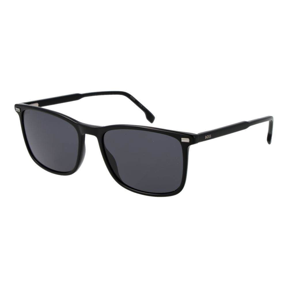 Lunettes de soleil en acétate noir Hugo Boss
