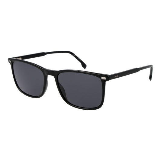 Lunettes de soleil en acétate noir Hugo Boss