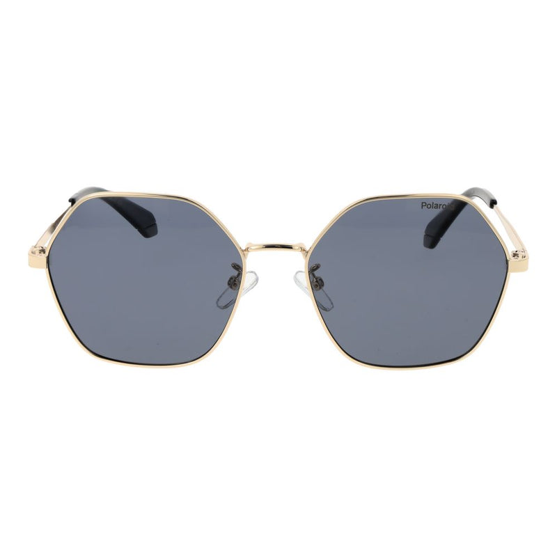 Lunettes de soleil Polaroid en métal doré