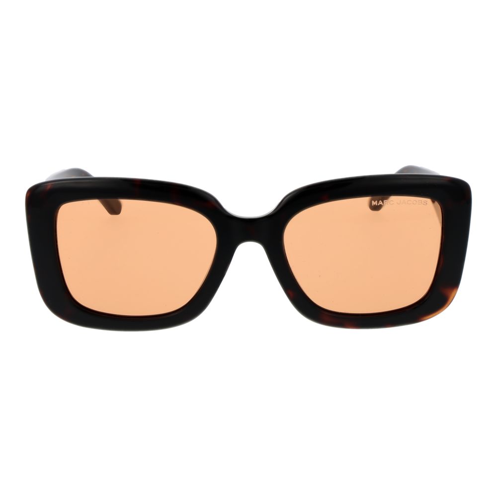 Lunettes de soleil en plastique marron Marc Jacobs