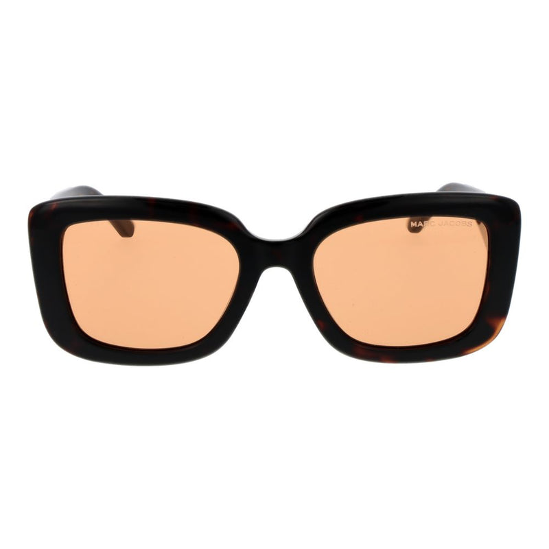 Lunettes de soleil en plastique marron Marc Jacobs