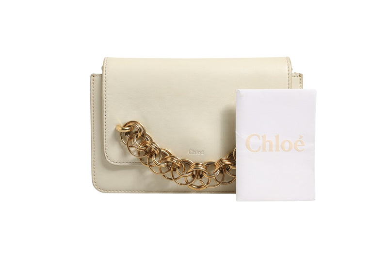 Chloé Drew Bijou Leather Clutch Small