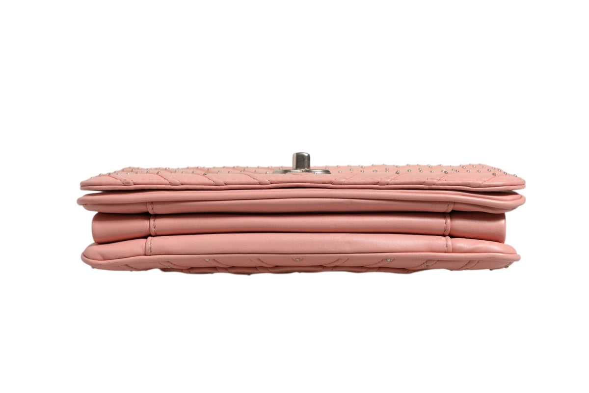 Chanel Small Classic Double Flap Bag in Light Pink Chevron