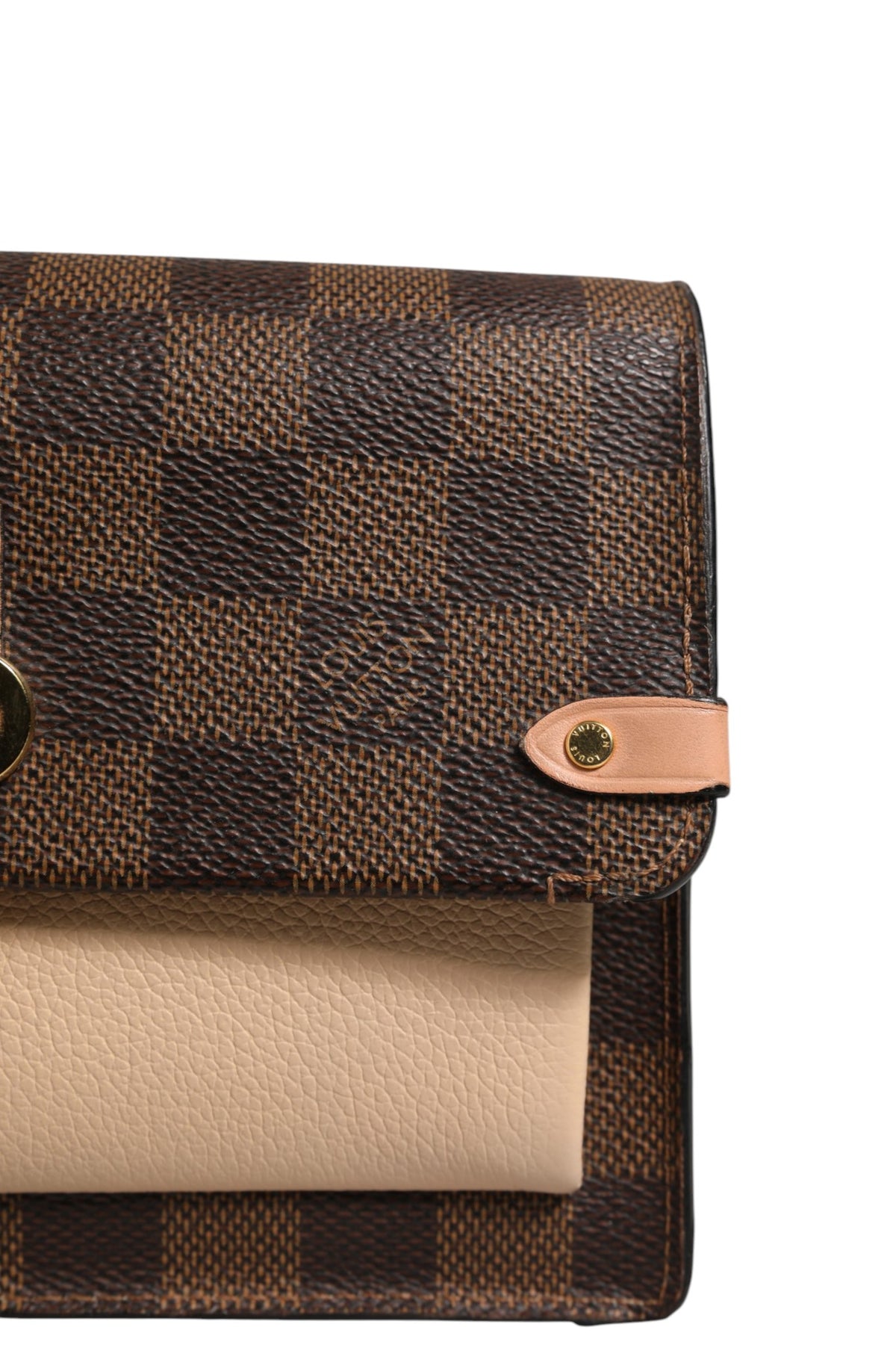 Portefeuille Louis Vuitton Damier Ebene Vavin à chaîne