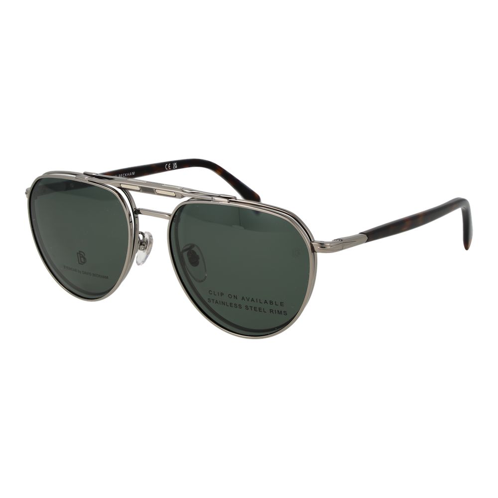 Lunettes de soleil en métal argenté David Beckham