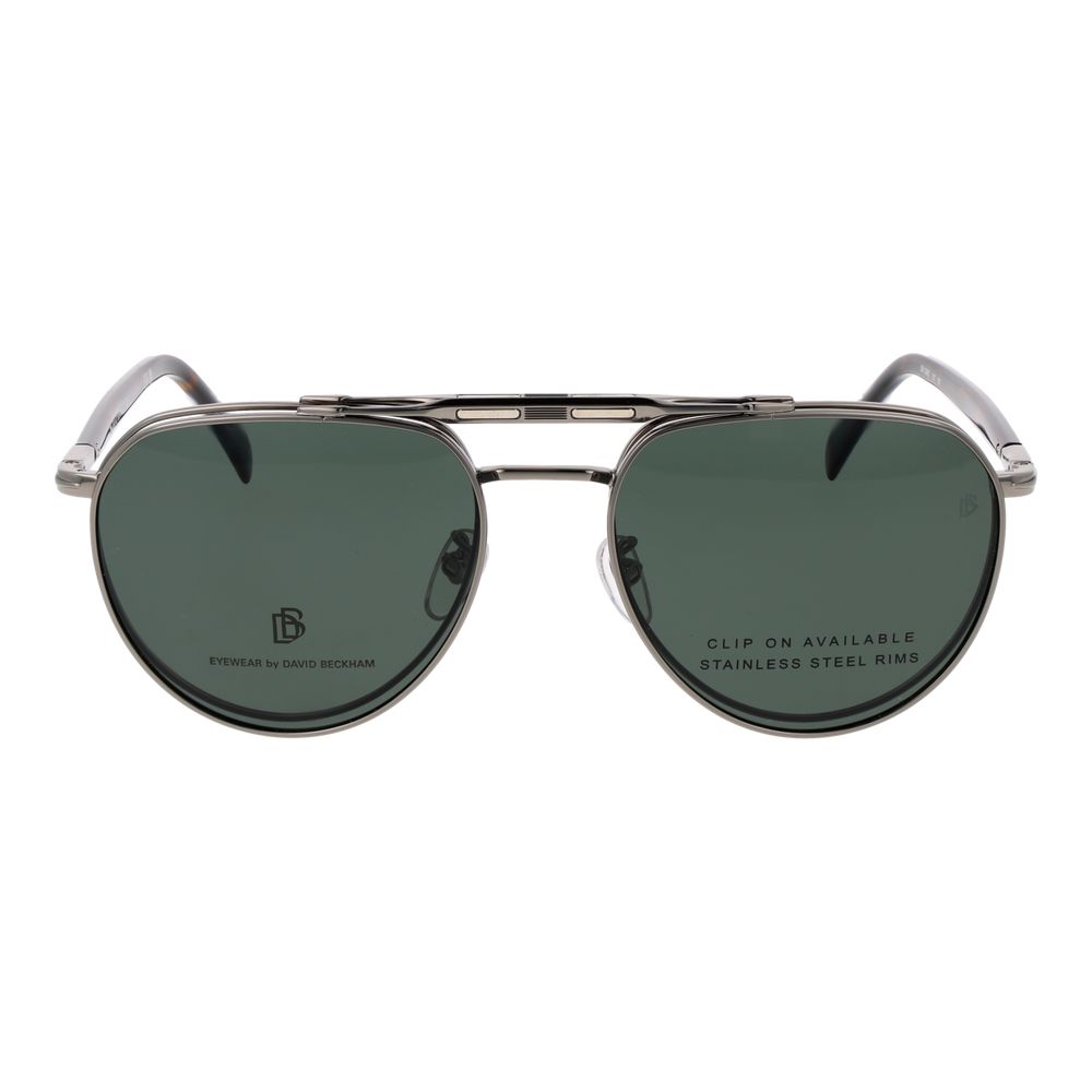 Lunettes de soleil en métal argenté David Beckham