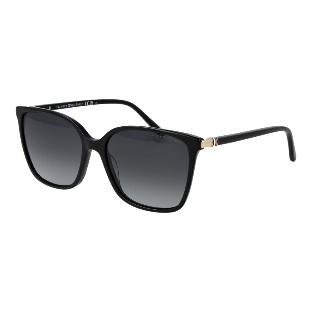 Tommy Hilfiger Black Acetate Sunglasses for Women