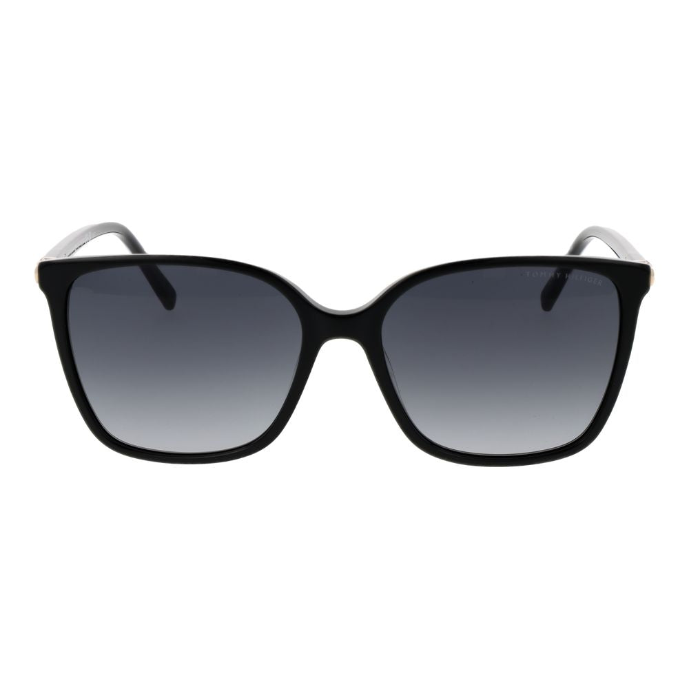 Tommy Hilfiger Black Acetate Sunglasses for Women