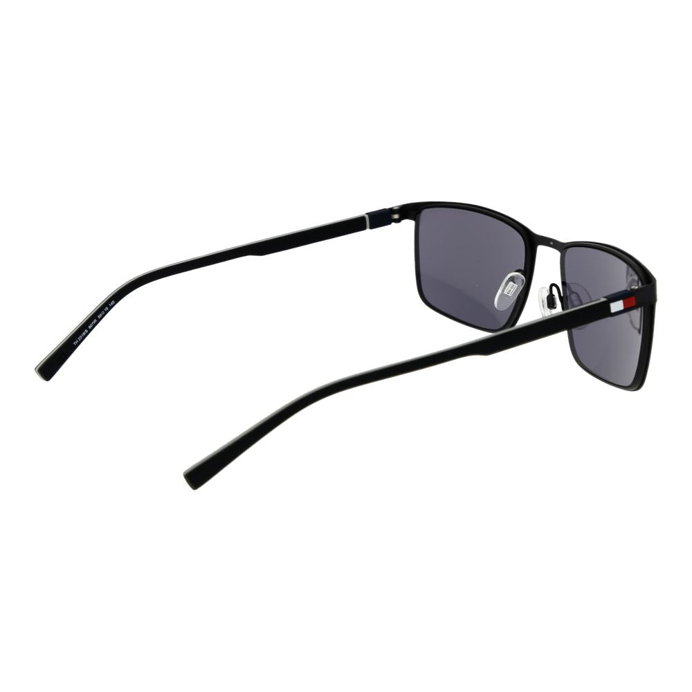 Lunettes de soleil en métal noir Tommy Hilfiger