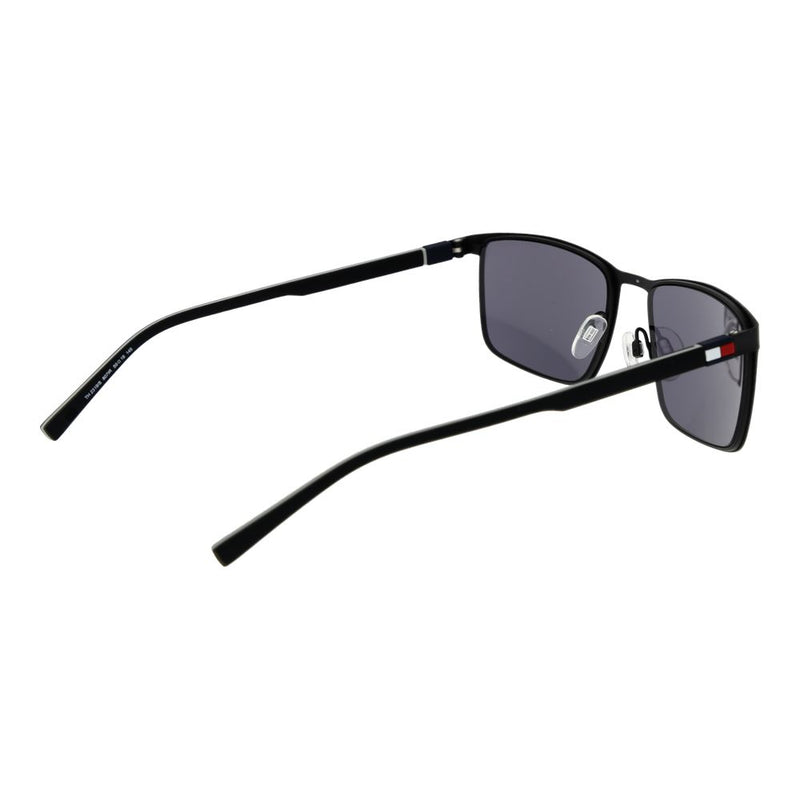 Lunettes de soleil en métal noir Tommy Hilfiger