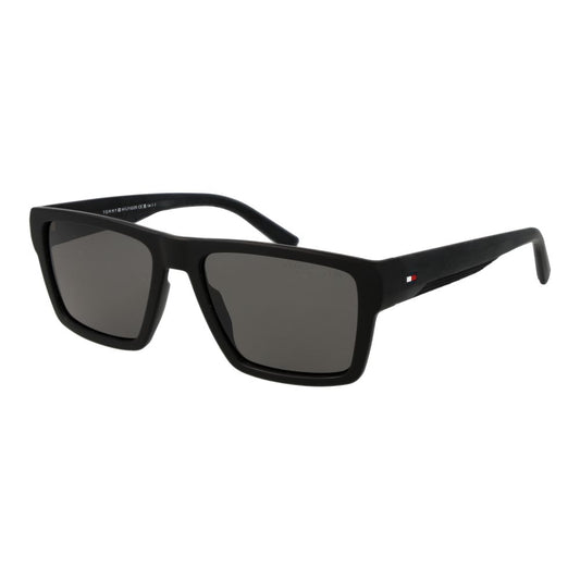 Lunettes de soleil noires en polyamide Tommy Hilfiger
