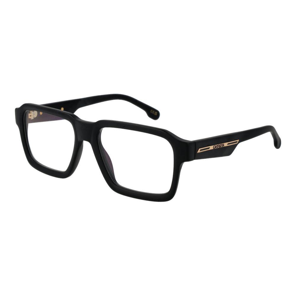 Carrera Black Acetate Glasses (Frames) - Stylish Rectangle Design
