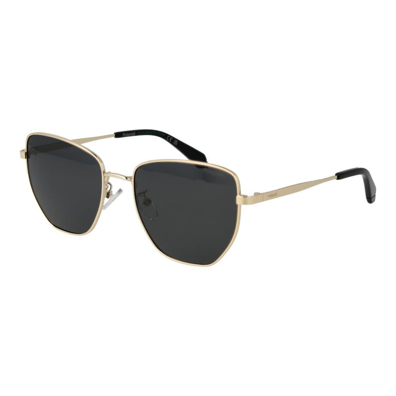 Polaroid Gold Metal Sunglasses for Women