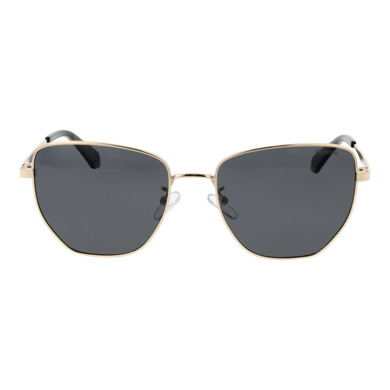 Polaroid Gold Metal Sunglasses for Women