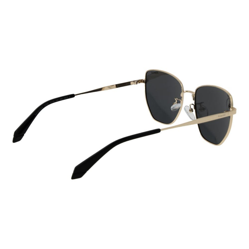 Polaroid Gold Metal Sunglasses for Women