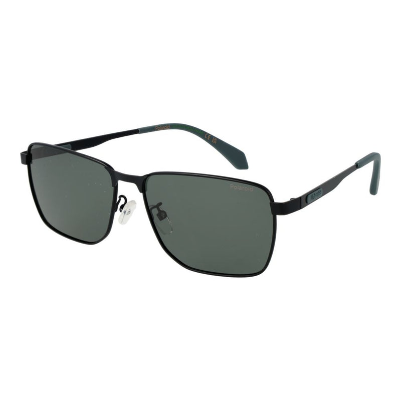 Lunettes de soleil Polaroid en métal noir