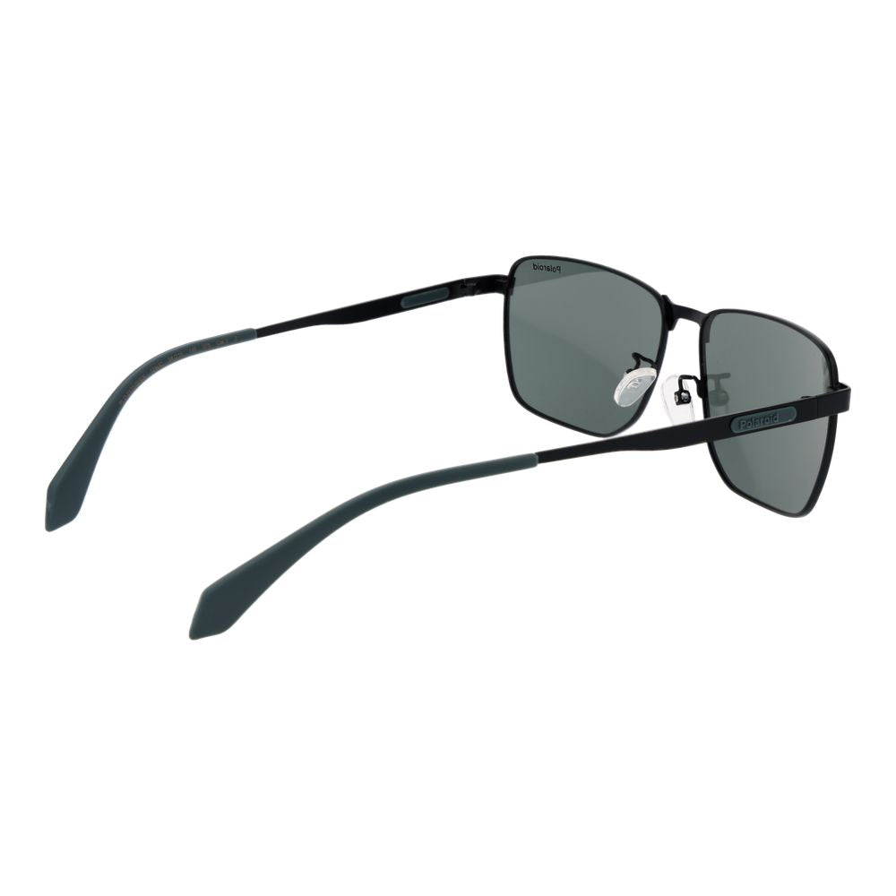 Lunettes de soleil Polaroid en métal noir