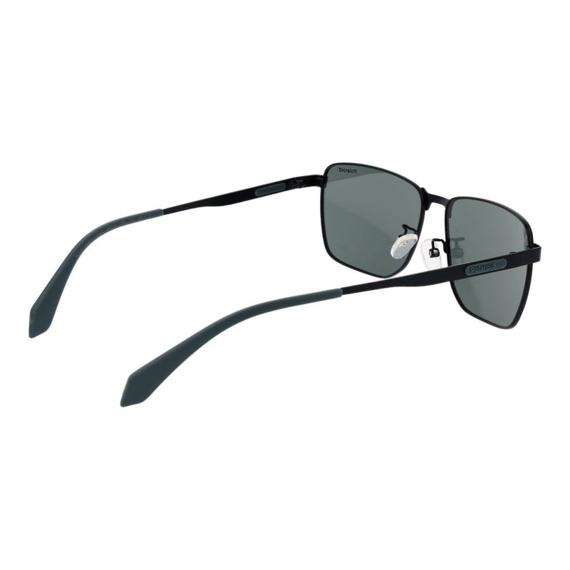 Lunettes de soleil Polaroid en métal noir