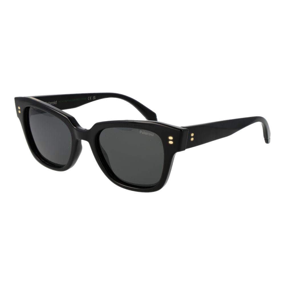 Polaroid Black Plastic Cat Eye Sunglasses for Women