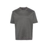 Herno Gray Cotton and Silk T-Shirt for Men