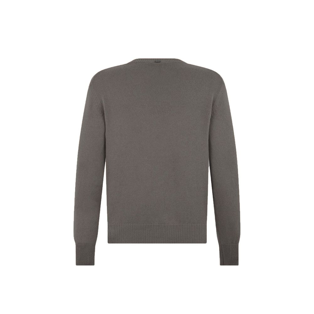 Herno Gray Cashmere Sweater for Men