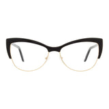 Andy Wolf Black Acetate & Metal Cat Eye Glasses (Frames)
