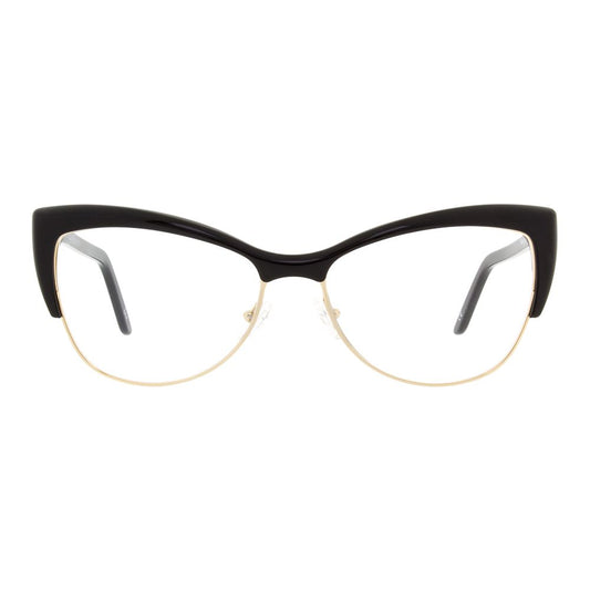 Andy Wolf Black Acetate & Metal Cat Eye Glasses (Frames)