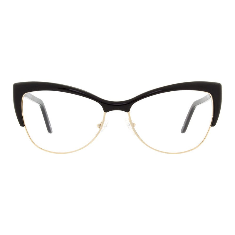 Andy Wolf Black Acetate & Metal Cat Eye Glasses (Frames)