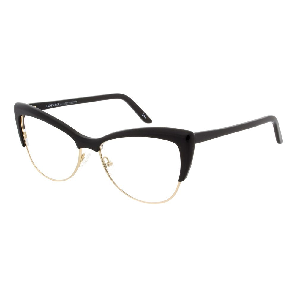 Andy Wolf Black Acetate & Metal Cat Eye Glasses (Frames)