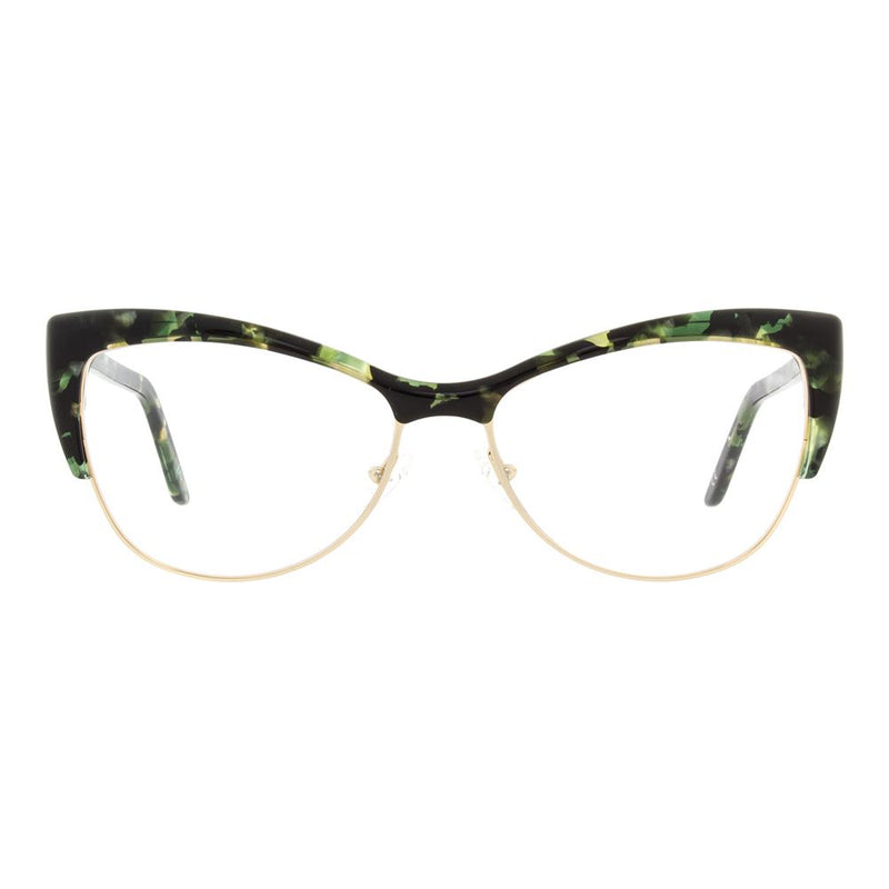 Andy Wolf Bicolor Metal & Plastic Cat Eye Glasses for Women