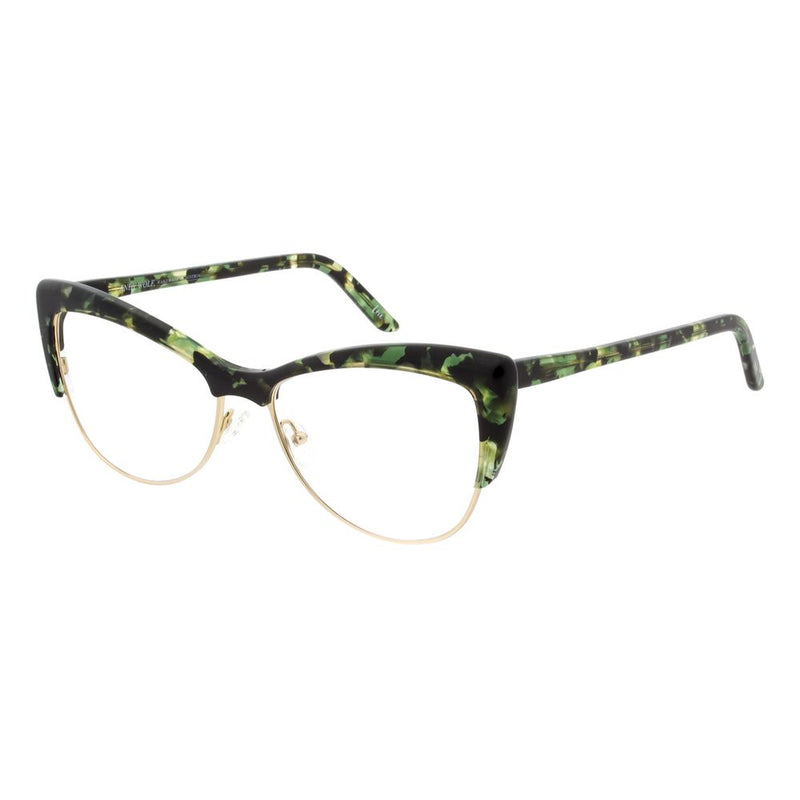 Andy Wolf Bicolor Metal & Plastic Cat Eye Glasses for Women