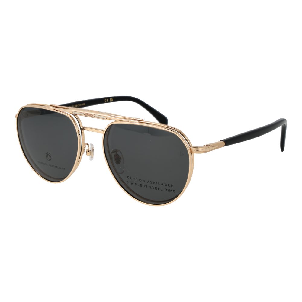 Lunettes en métal doré David Beckham - Modèle Aviateur