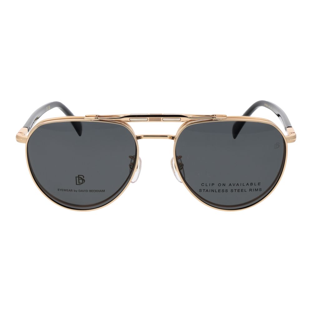 Lunettes en métal doré David Beckham - Modèle Aviateur