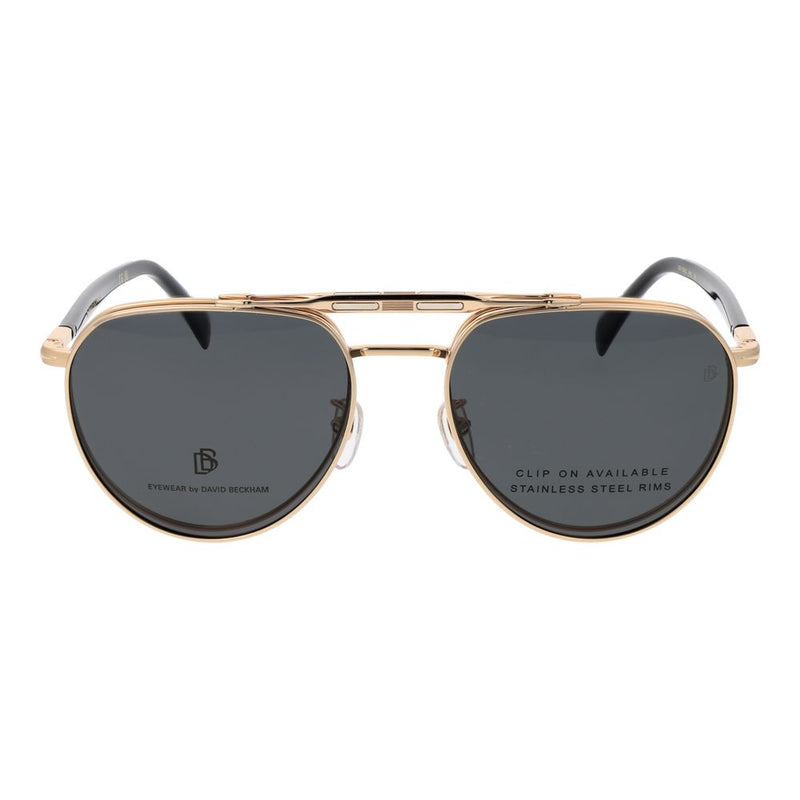 Lunettes en métal doré David Beckham - Modèle Aviateur