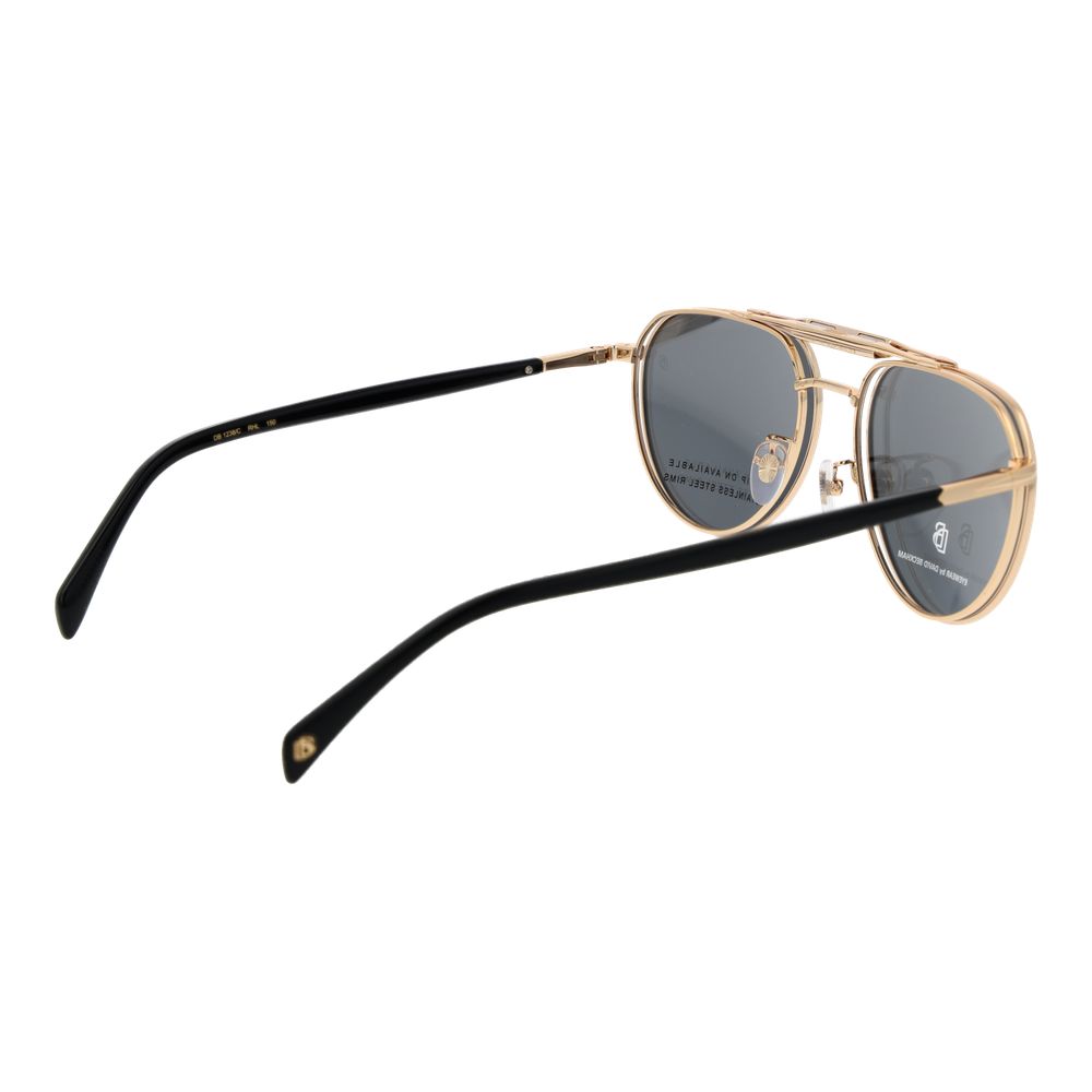 Lunettes en métal doré David Beckham - Modèle Aviateur